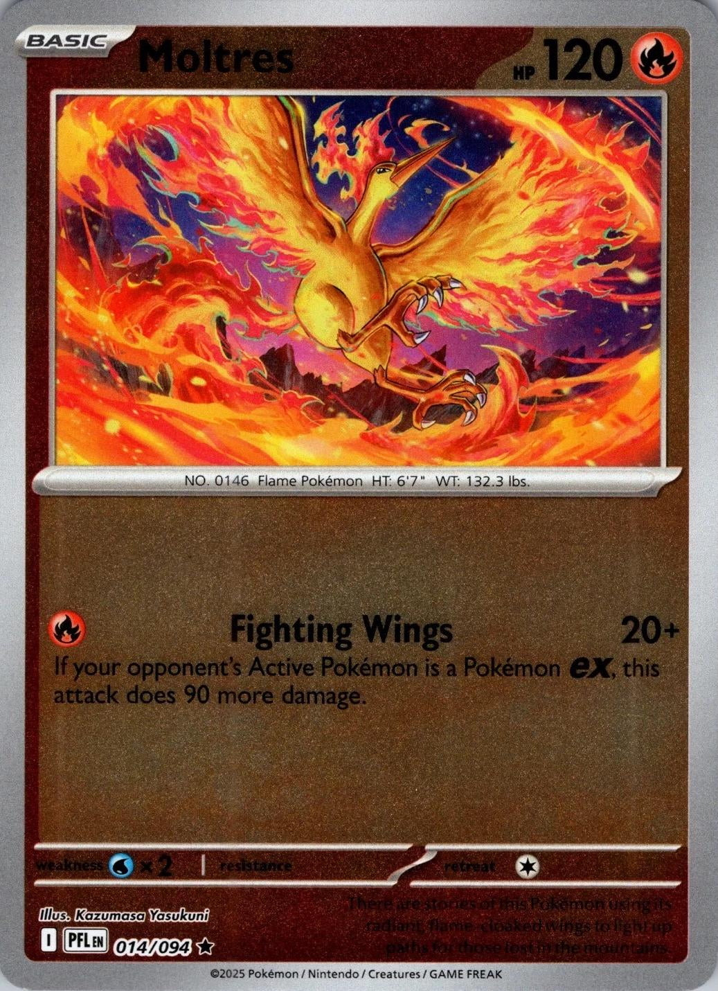 Phantasmal Flames Moltres #014/94 Reverse Holo